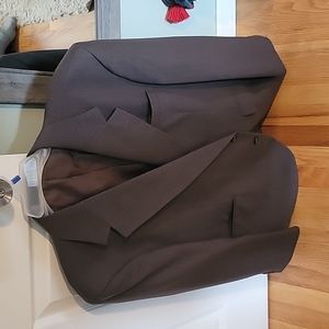 Haggar grey stripe suit jacket 46 R